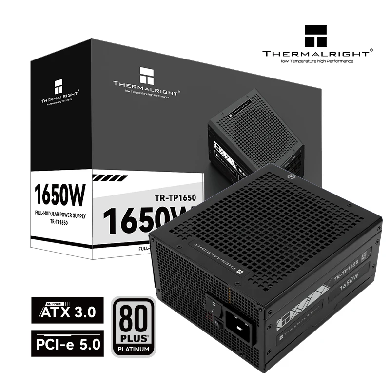 Thermalright TR-TP1650 Computer case power supply,100-240V ATX3.0/PCI-e5.0 platinum Medal Fully Modular,Dual 12VHPWR interface