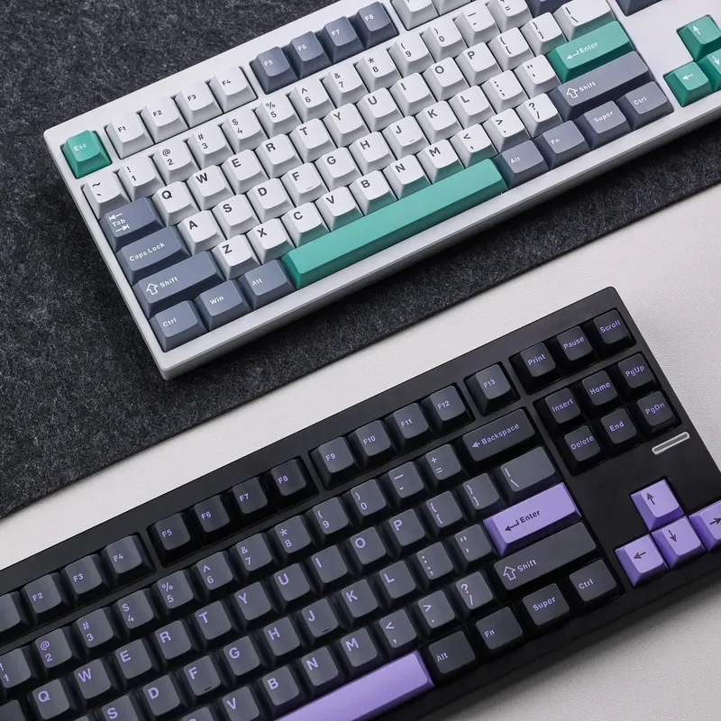 Mchose Gx87 Aluminium Kustom Mekanis Keyboard Tri-Mode Nirkabel Bluetooth 88 Tombol Pc E-sport Gaming Kantor 80% Tata Letak Kolom