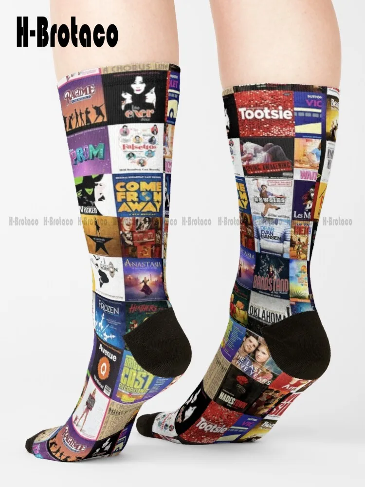 

Musicals Collage Socks Slipper Socks For Men Comfortable Best Girls Sports Custom Gift Harajuku Gd Hip Hop Cartoon Casual Art