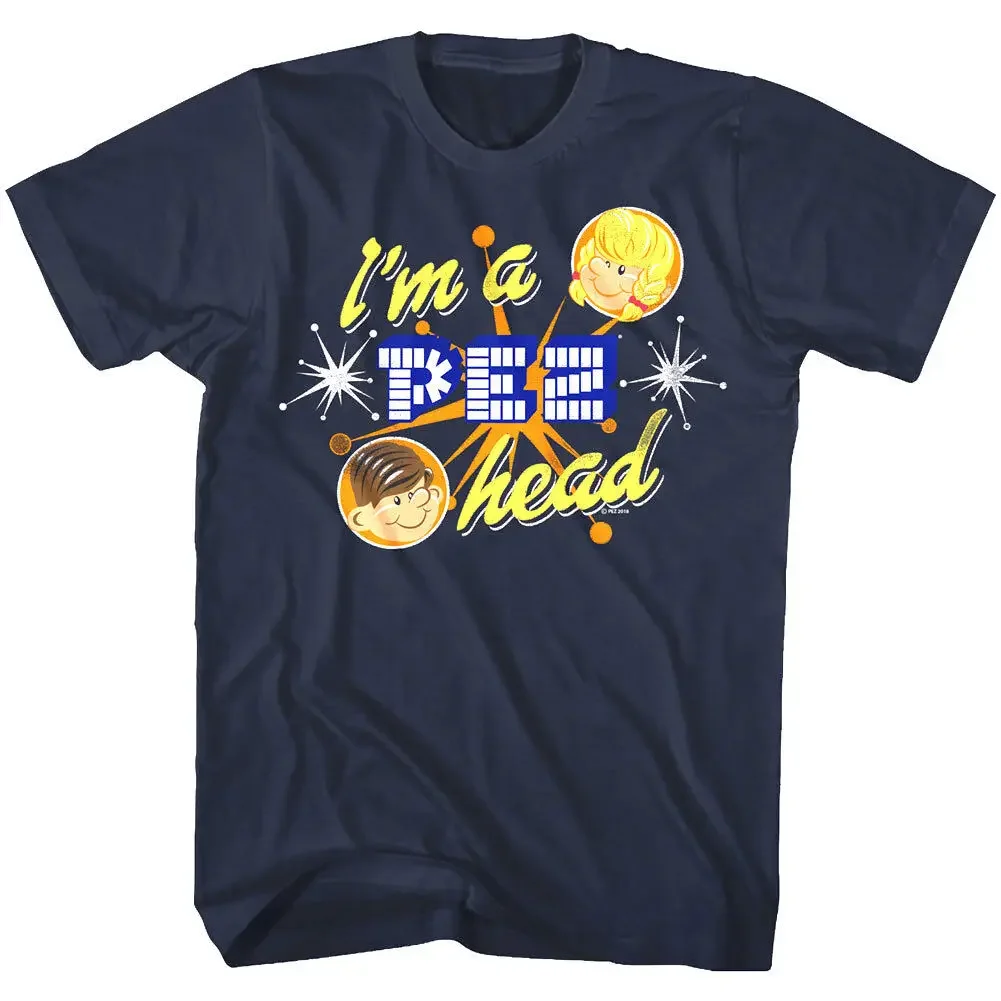 Pez Candy I'm a PEZ Head Stars Men's T Shirt Retro Throwback Dispenser Top