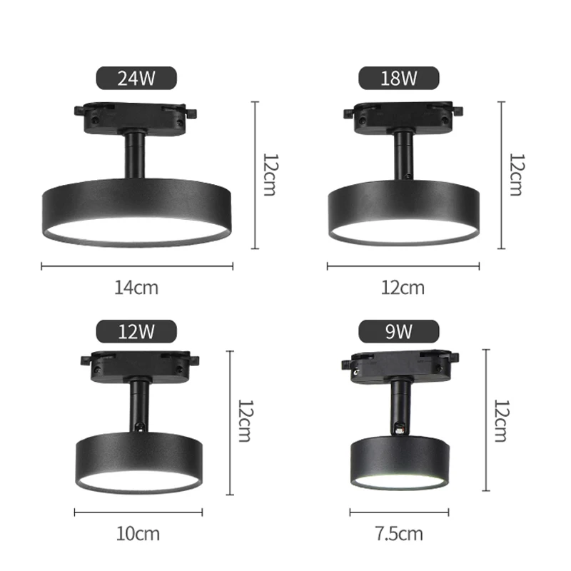 Imagem -04 - Led Cob Faixa Lichte Corpo de Alumínio Plafond Spoor Verlichting Ponto Pontos de Trilho Vervangen Halogeenlampen Luz 24w Ac220v