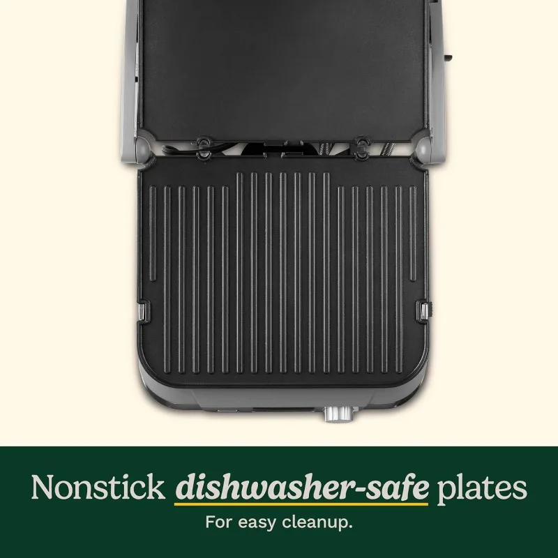Cuisinart GR-5BP1 Electric Griddler FIVE, Enjoy 5-in-1 Functions, LCD Display, Wide Temperature Range and Sear Function
