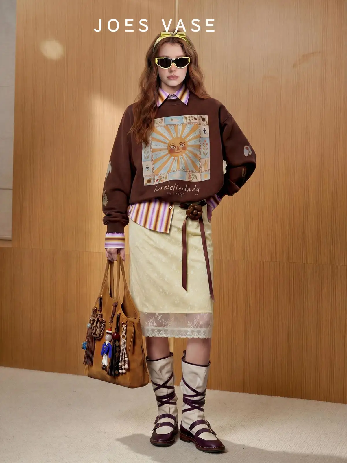 

Пушистая вязаная толстовка на флисовой подкладке свободного кроя для девочек, с длинными рукавами, в американском стиле, Jiaohuazun, весенняя новинка