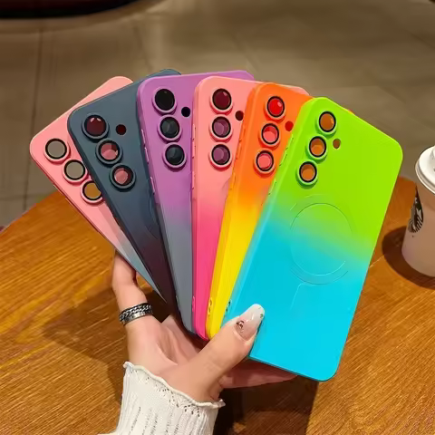 Magnetic Cover for Samsung Galaxy A56 A55 A54 A35 A34 A26 S25 Edge S24 S23 Ultra S22 Plus A16 A15 A06 TPU Soft Shell Phone Case