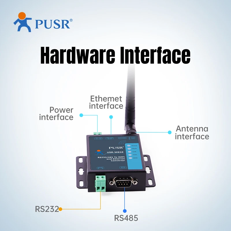 Picture 7: PUSR RS485 RS232 to WiFi Serial Device Server Serial To WIFI / WIFI to Ethernet Converter Support Modbus Gateway USR-W610