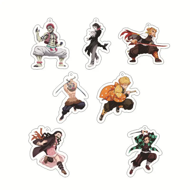 

Акриловый брелок «Убийца демонов» Nezuko Kamado Tanjiro Giyu Tomioka Zenitsu Agatsuma Shinobu Kocho Anime Collectible Pendant Charm