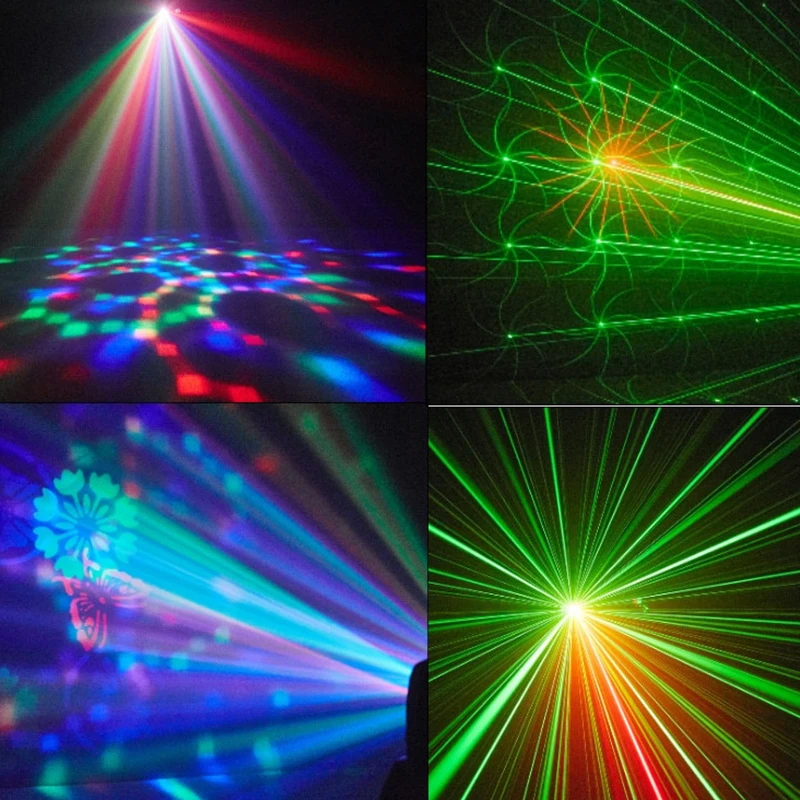 ไฟ LED RGB 40W รุ่นใหม่ แสงบีมแบบตาผึ้ง 5in1 เอฟเฟกต์ดิสโก้บอล ลายสีสัน แสงแฟลช สำหรับงานดิสโก้ ปาร์ตี้ และเวที