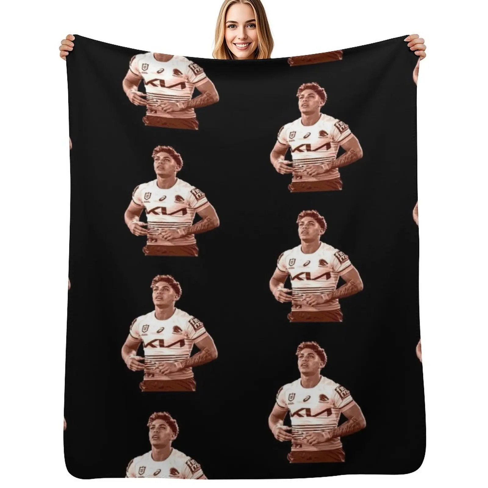 Reece Walsh hot orange posterised Throw Blanket Hairy for sofa Luxury Thicken Loose Blankets For Bed anime Blankets