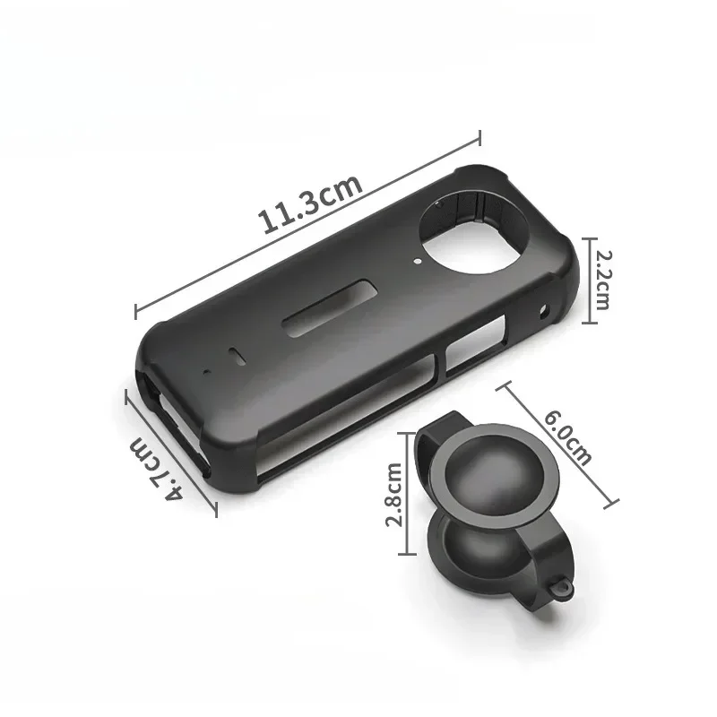 Lens Cap Protective + Body Cover for Insta360 X3 Silicone Case lenses protector for Insta 360 X3 Anti-scratch Accessory