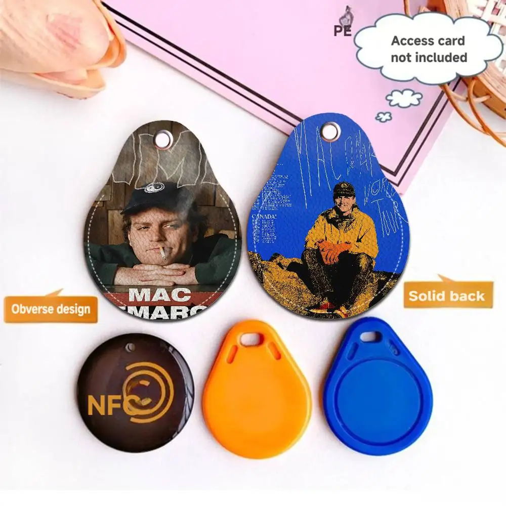 روك المغني M-Mac D-Demarco 1 قطعة بولي Leather الجلود المفاتيح واقية قفل الباب التحكم في الوصول العلامات حافظة للبطاقات مفتاح العلامة الدائري #1