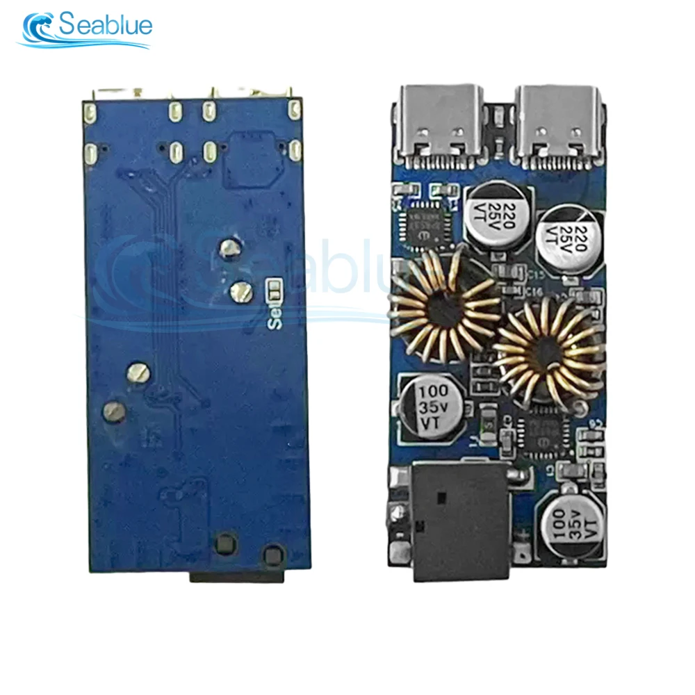 DC5521 To Type-C QC2.0/QC3.0/PD3.0/PPS 30W charging board Mobile phone fast charging adapter DC step-down DIY conversion module