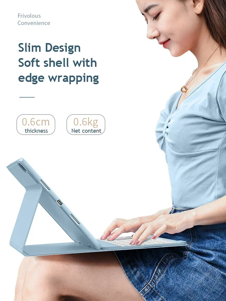 For iPad Keyboard Case for iPad 11th A16 2025 For iPad Pro 12 9 11 Inch Air 5 4 Mini 7 2022 10.2 8th Tablets Keyboard Covers