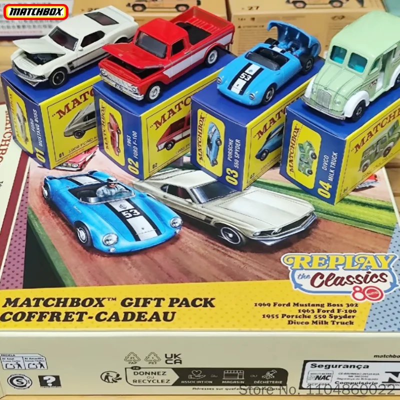 

Matchbox 80th Anniversary Edition Porsche Ford Milk Delivery Alloy Car Collection Car Model With Open Door Jhb37 Toys Gift