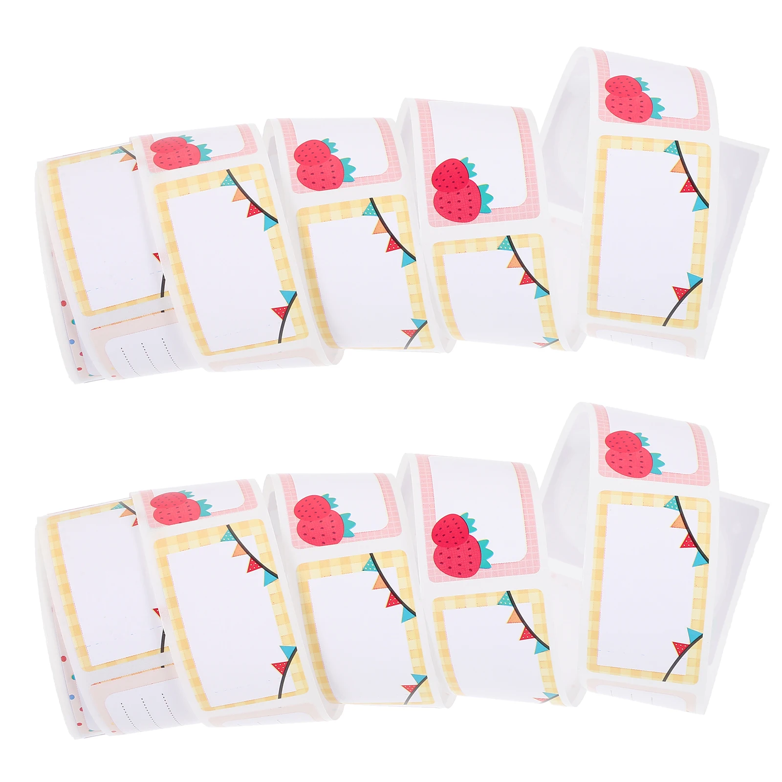 

2 Rolls Pieces Bottle Labels Name Tags for Clothing Name Stickers Kids Daycare School Supplies Storage Organization