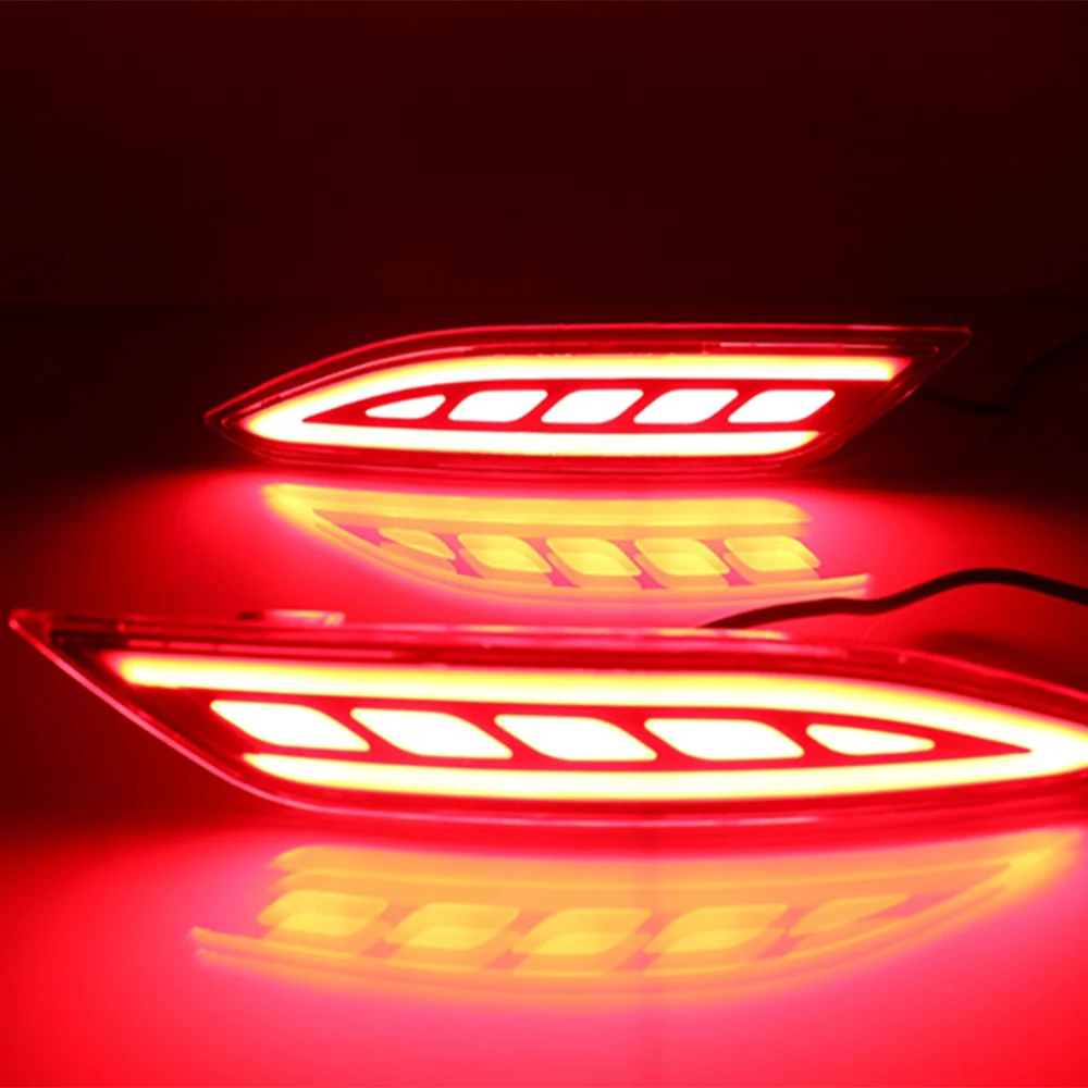 1 Set Led rear Reflector for Honda HR-V HRV Vezel 2014 2015 2016 2017 2018 Brake Lights bumper lamp Turn Signal warning light