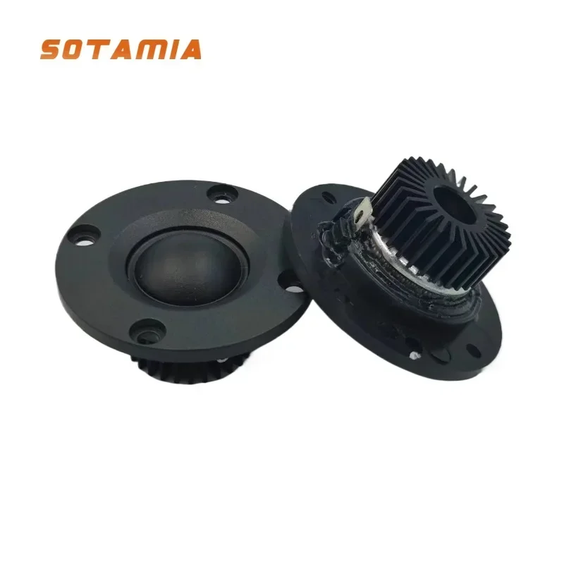 SOTAMIA 2Pcs 2 Inch Tweeter 52mm 4 Ohm 20W Silk Film Audio Speaker Home Music Treble Speaker HIFI Loudspeaker with Heatsink