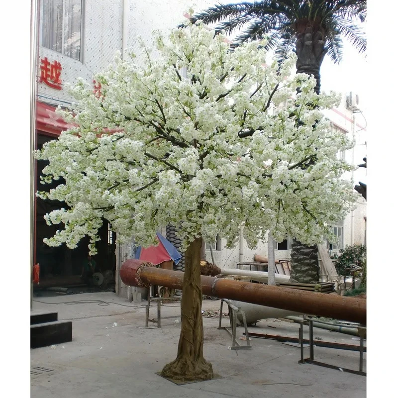 

MFireproof plant manufacturers wholesale simulation cherry blossom tree fake peach blossom tree custom wedding simulation tree
