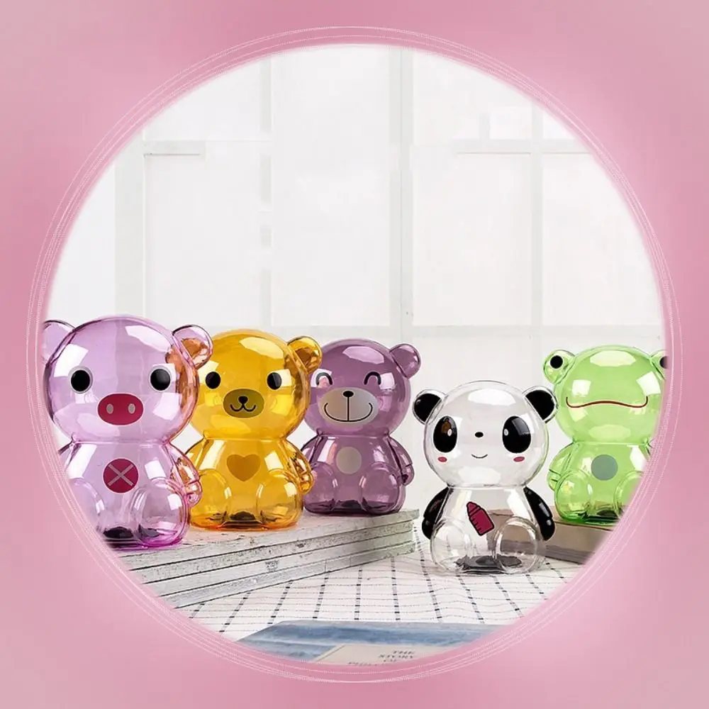 Smiling Face Fun Childhood Kindergarten Manage Funds Home Decor Cartoon Saving Box   Bear Piggy Bank Birthday Gifts