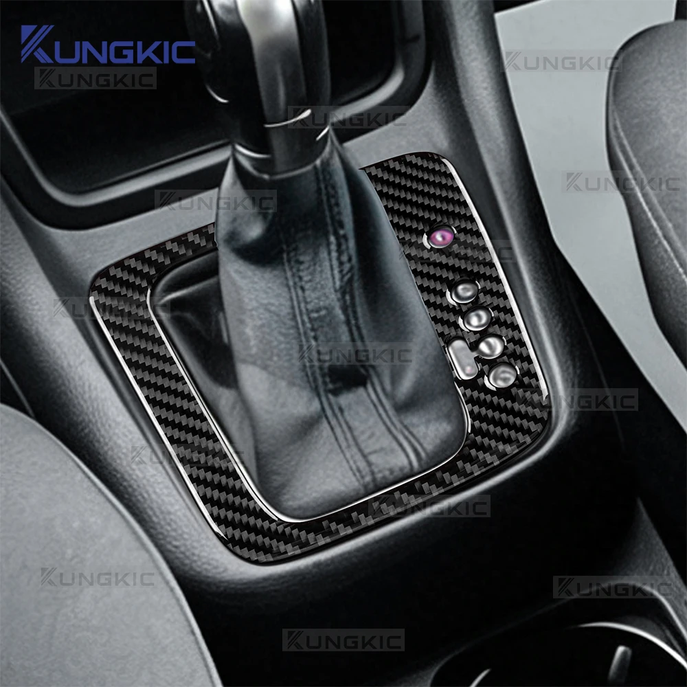 Soft Carbon Fiber For Volkswagen Sharan 7N 2010 2011 2012 2013 2014 2015-2023 Car Automatic Transmission Gear Shift Pane Sticker view 2