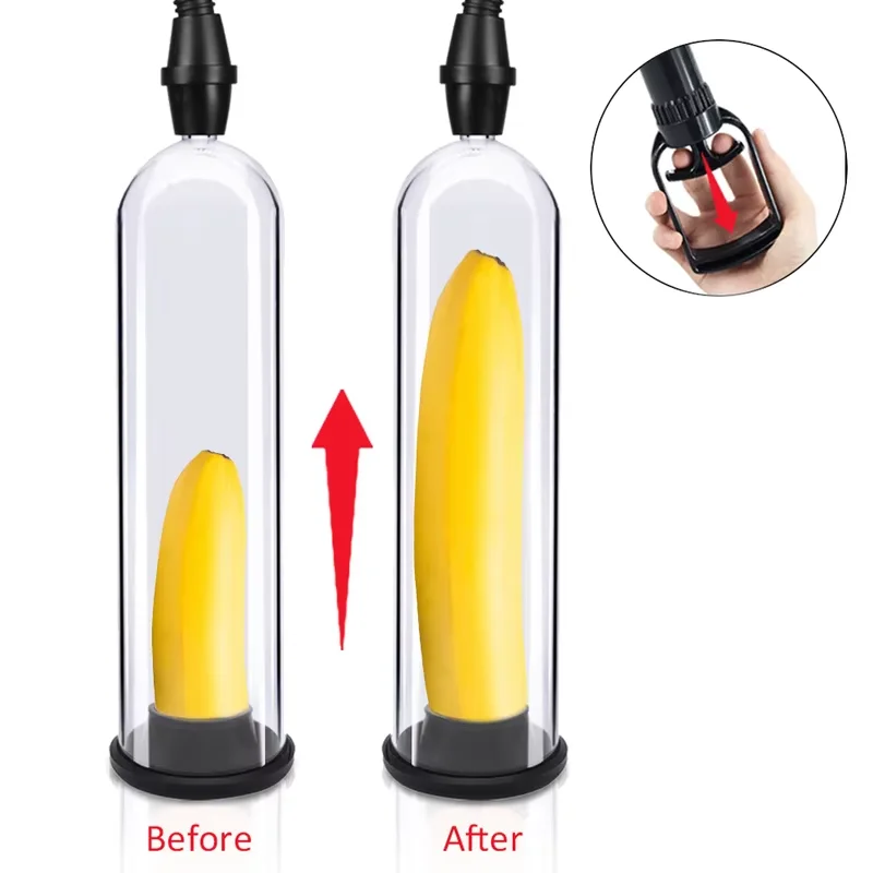 Penispomp Penis Extender Speeltjes voor Mannen Mannelijke Masturbator Vacuümpomp Penisvergroting Enhancer Dick Trainer Massager Ring 18