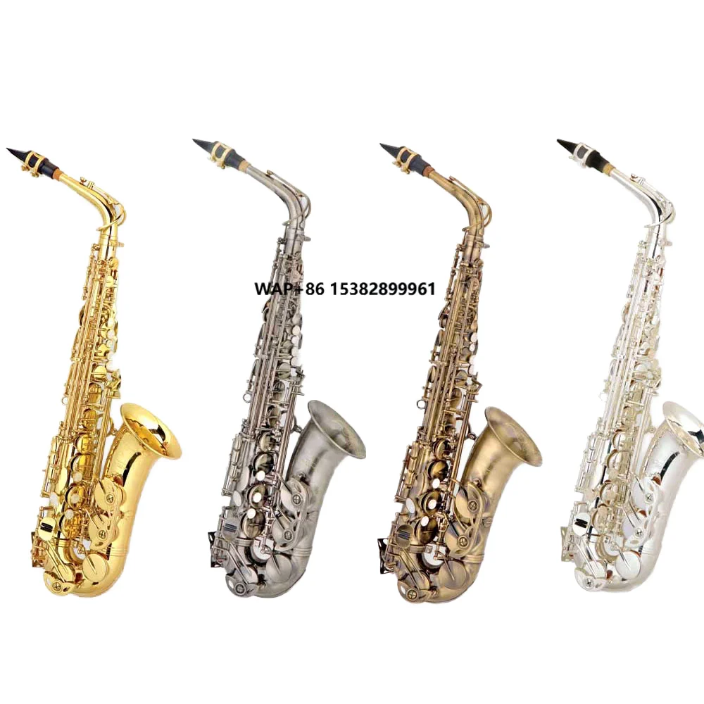 

Electrophonesis Gold Lacquered USA Springs Italian Leather Pads Alto Saxophone in E Flat