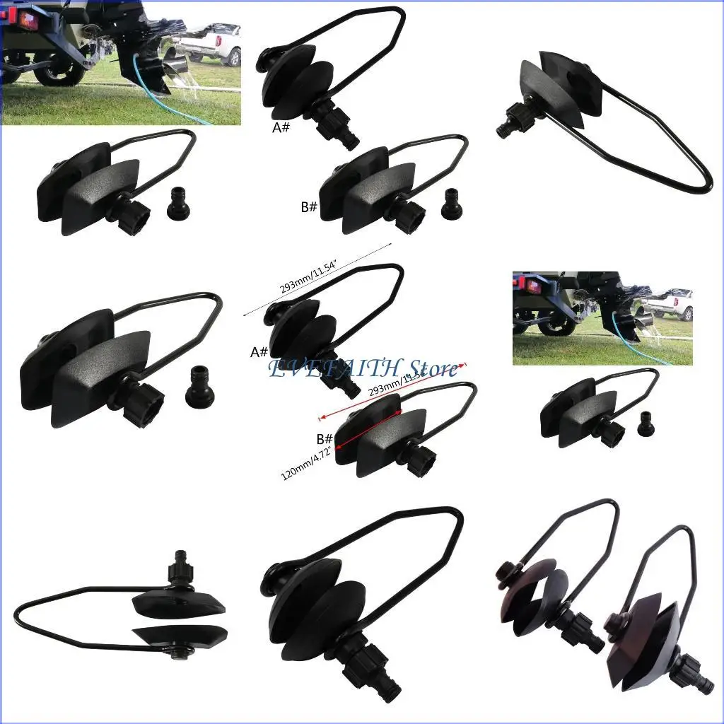 

124B Universal Flush Away Sand Salt Dual Feed Motor Water Flusher Ear Muff Cups Suitable For Marine Boat Accessories