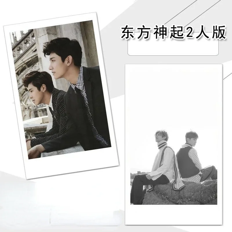 100PC TVXQ TOHOSHINK Jung YunHo Shim Changmin HD Poster Lomo Cards Pai Li De Photos Pictures Meal Bus Hand Account Card Stickers