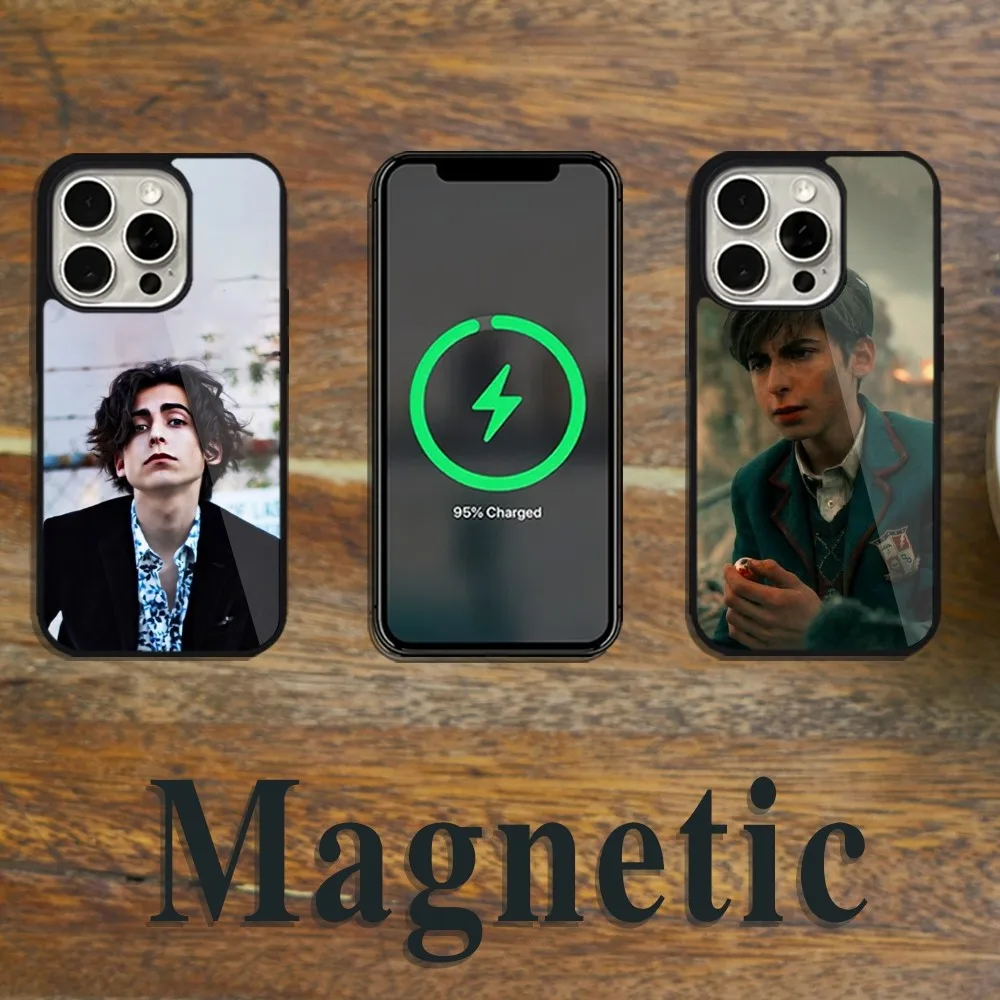 Aidan G-Gallagher Actor Phone Case Magsafe Magnetic For iPhone 11 12 13 14 15 Pro Max Plus Wireless Charging