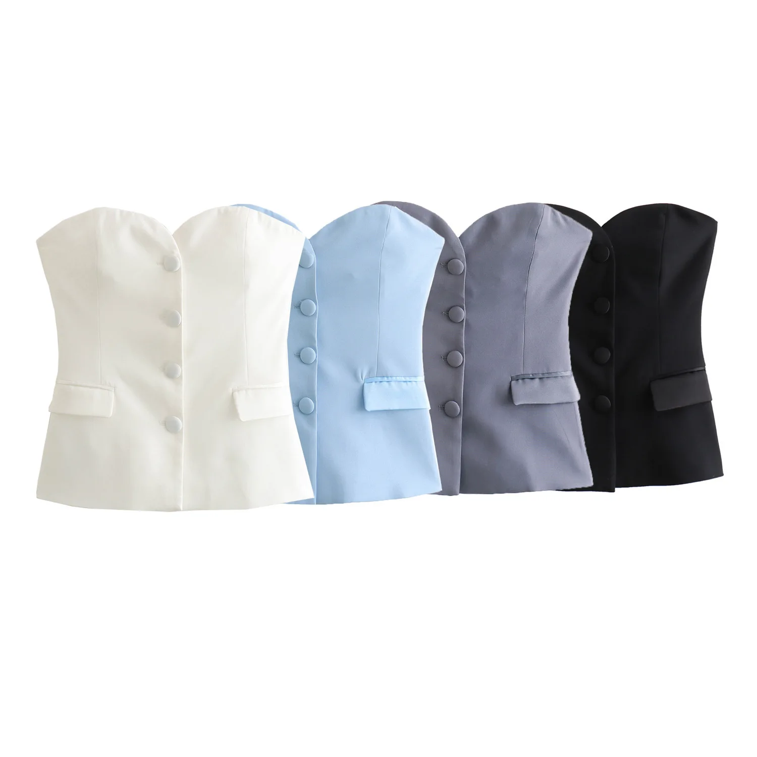 الصيف قطعتين تنورة مجموعة الدبابات كاميس أنيقة صديرية دائرية عارية الذراعين مشد القمم عالية الخصر التخسيس بلون فستان قصير