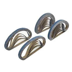 10 Pcs Sanding Belt 330*10mm Sandpaper Zircon Corundum Sanding Tools For Metal Wood Grinding Polishing Sander Accessories