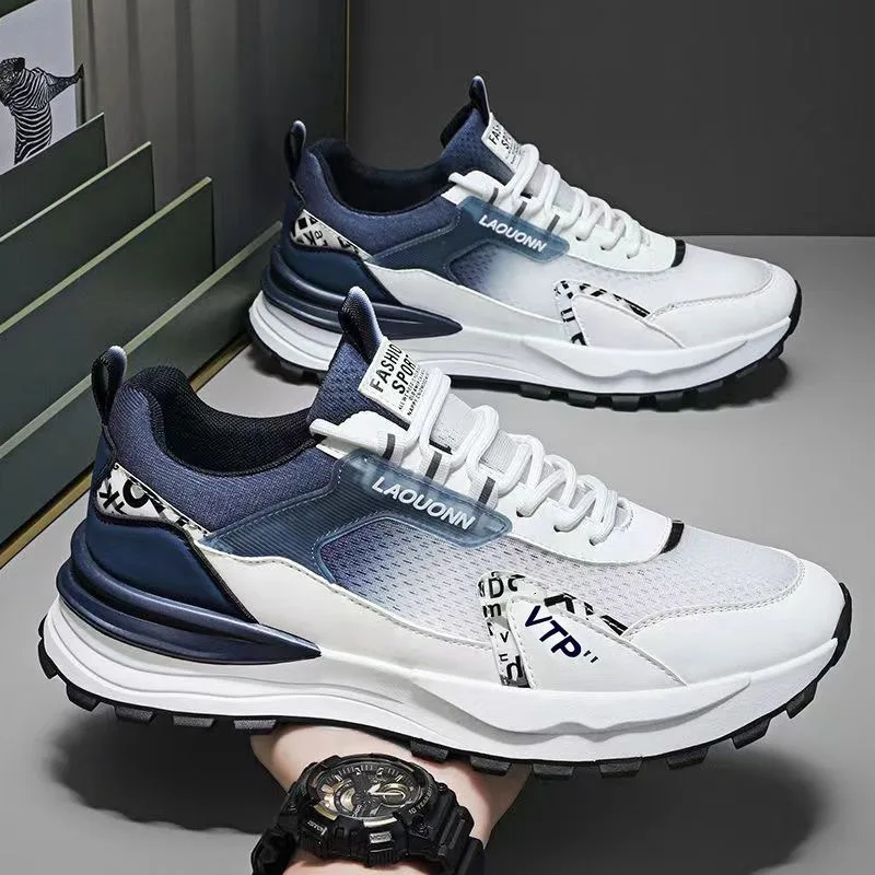 

2026 Men Mesh Running Sneakers Summer New Breathable Men Low Top Sports Shoes Luxury Brand Sports Tennis Shoes Zapatillas Hombre