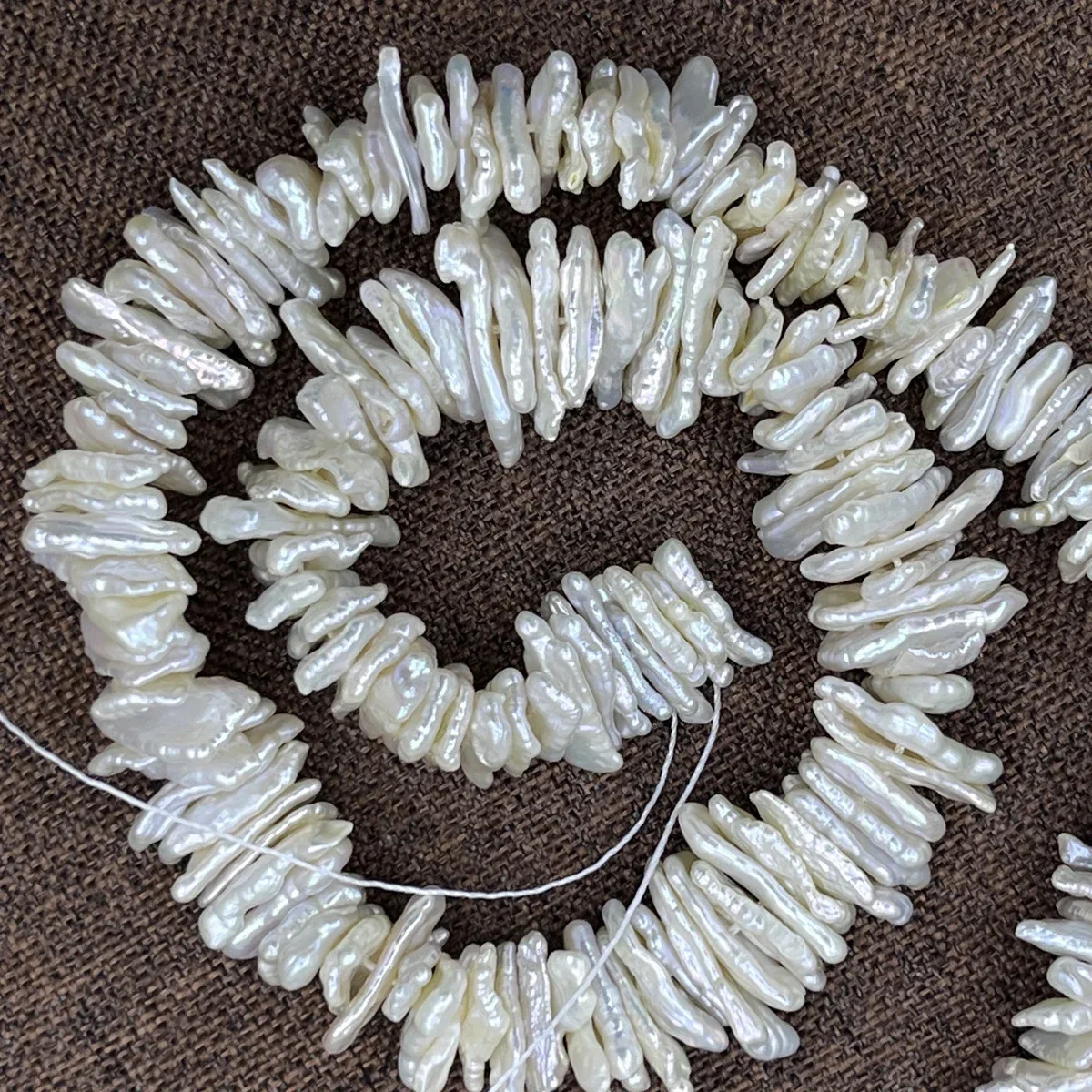 

Natural Freshwater Cross Hole Irregular Baroque Pearl Bead Jewelry Make DIY Necklace Bracelet Accessories Wedding