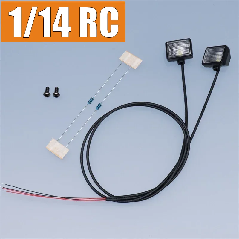 

Светодиодный имитационный прожектор для радиоуправляемых грузовиков в масштабе 1:14, для моделей SCANIA Tamiya 770S R620, VOLVO ACTROS AROCS, запчасти для самостоятельной сборки