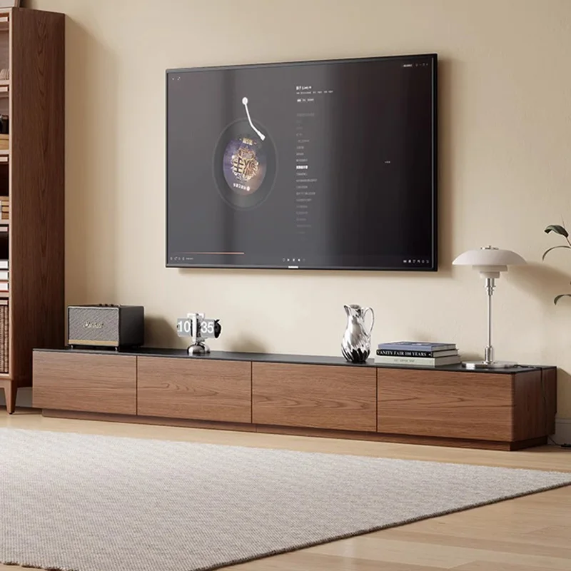 Wabi Sabi Trendy Tv Stand Elegant Rustic Living Room Floor Tv Stand Premium Classic Soportes De Televisión Room Furniture