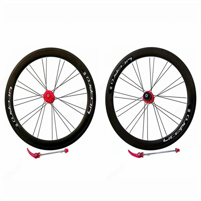 

LITEPRO Folding Bike 451 Disc Brake High Ring Wheel Set EIEIO P8 Modified 20 Inch Shift Speed Wheelset Bicycle Parts