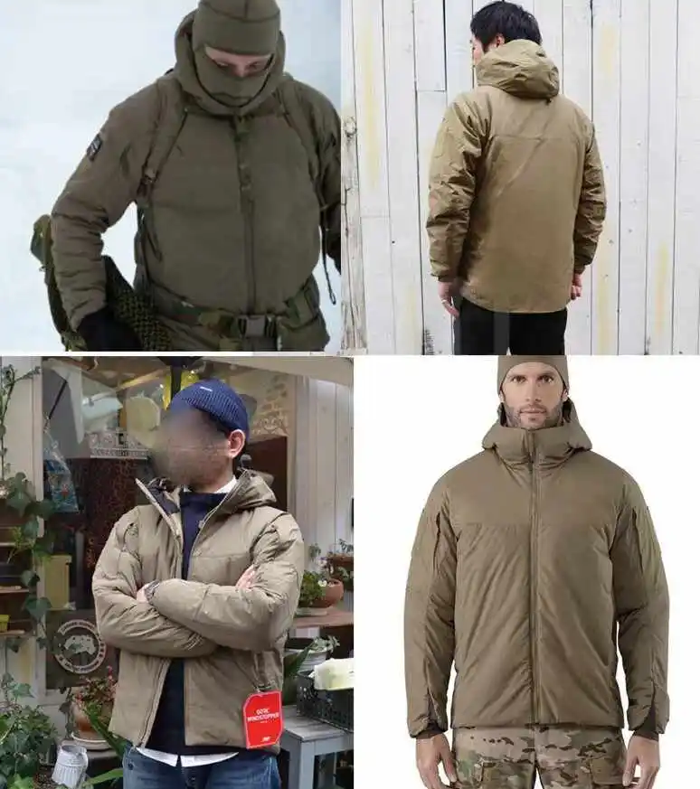 Tactical Outdoor Hunting Jacket Warm And Durable P Cotton Winsp Fabric Hooded Windproof Jacket