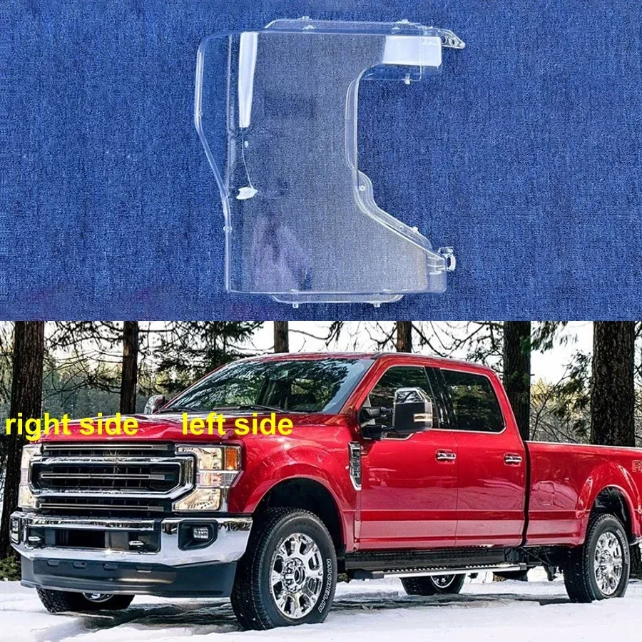 

For Ford Raptor F-250 2019 2020 2021-2023 Car Accessories Headlight Lens Cover Transparent Lampshade Headlamp Shell Plexiglass