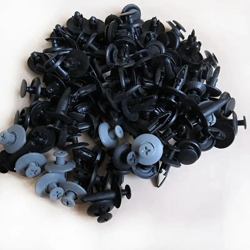 100pcs Automobile Universal Fixing Buckle Plastic Rivet Fixing Clip