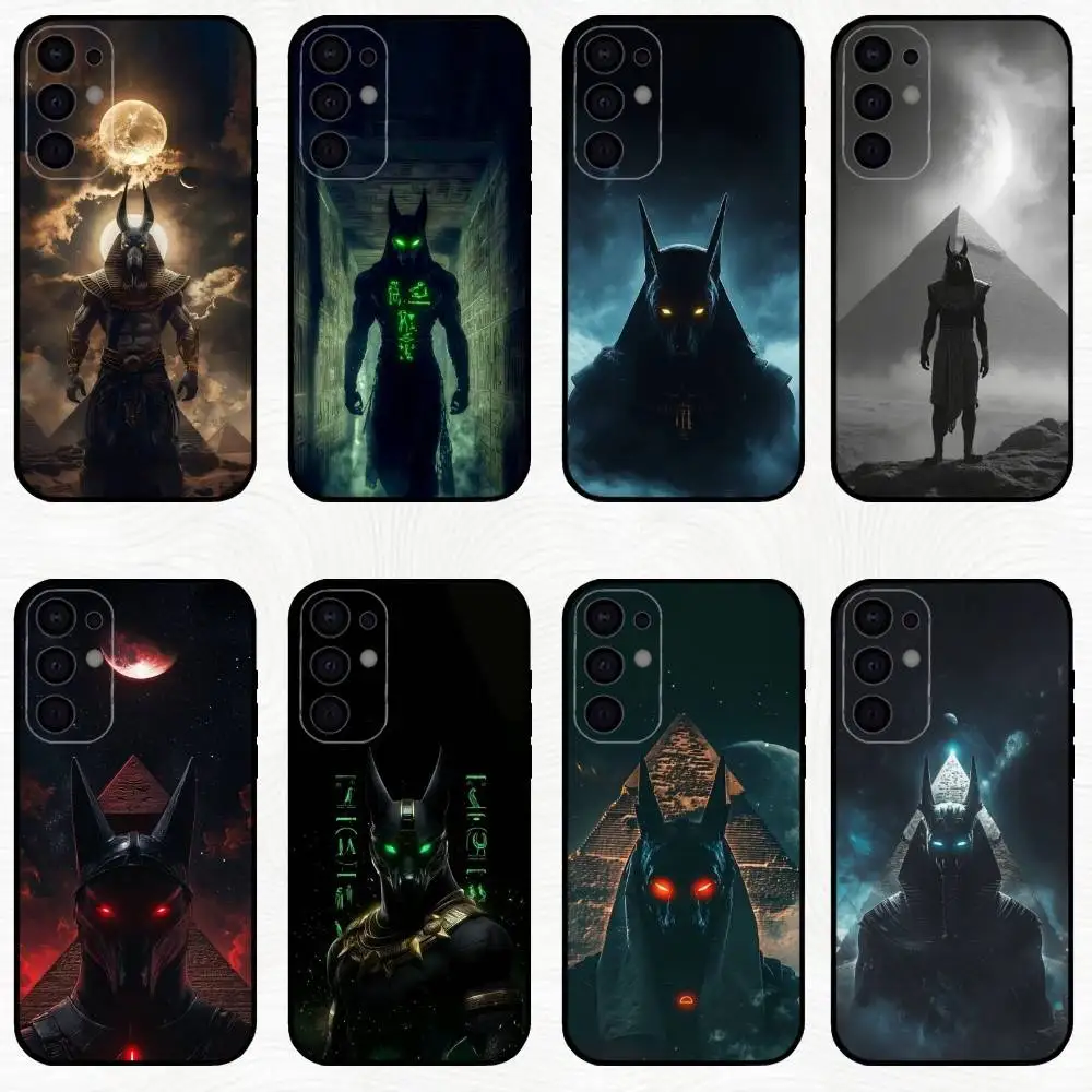 

Egyptian Reaper Anubis Phone Case For Samsung S25,S24,S23,S22,S21,S20,Plus,Fe,Lite,Others Black Cover