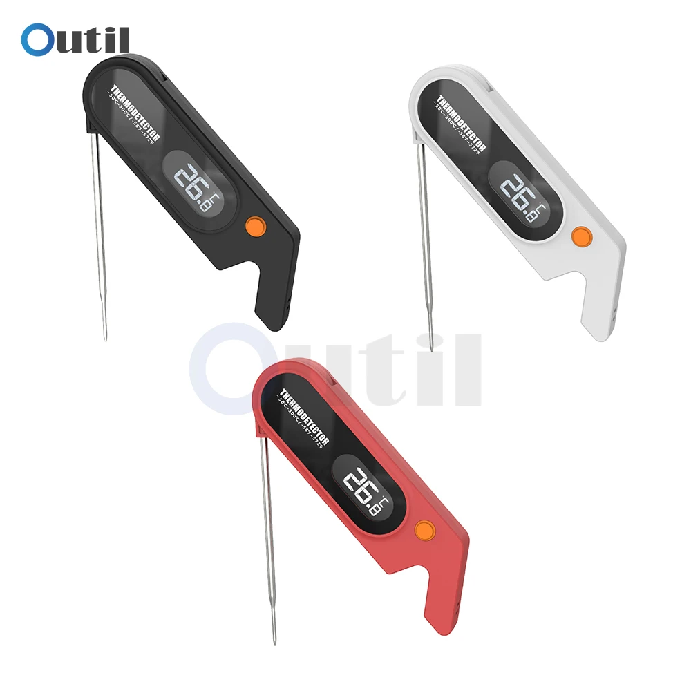 Digital Meat Thermometer Instant Read Meat Thermometer Digital -50~300℃ with Probe Food Thermometer for Cooking Grilling YS108