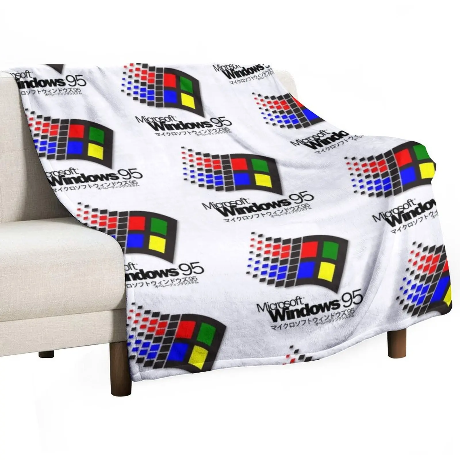 

WINDOWS 95 (white/no clouds) Throw Blanket decorative Hairys Blankets