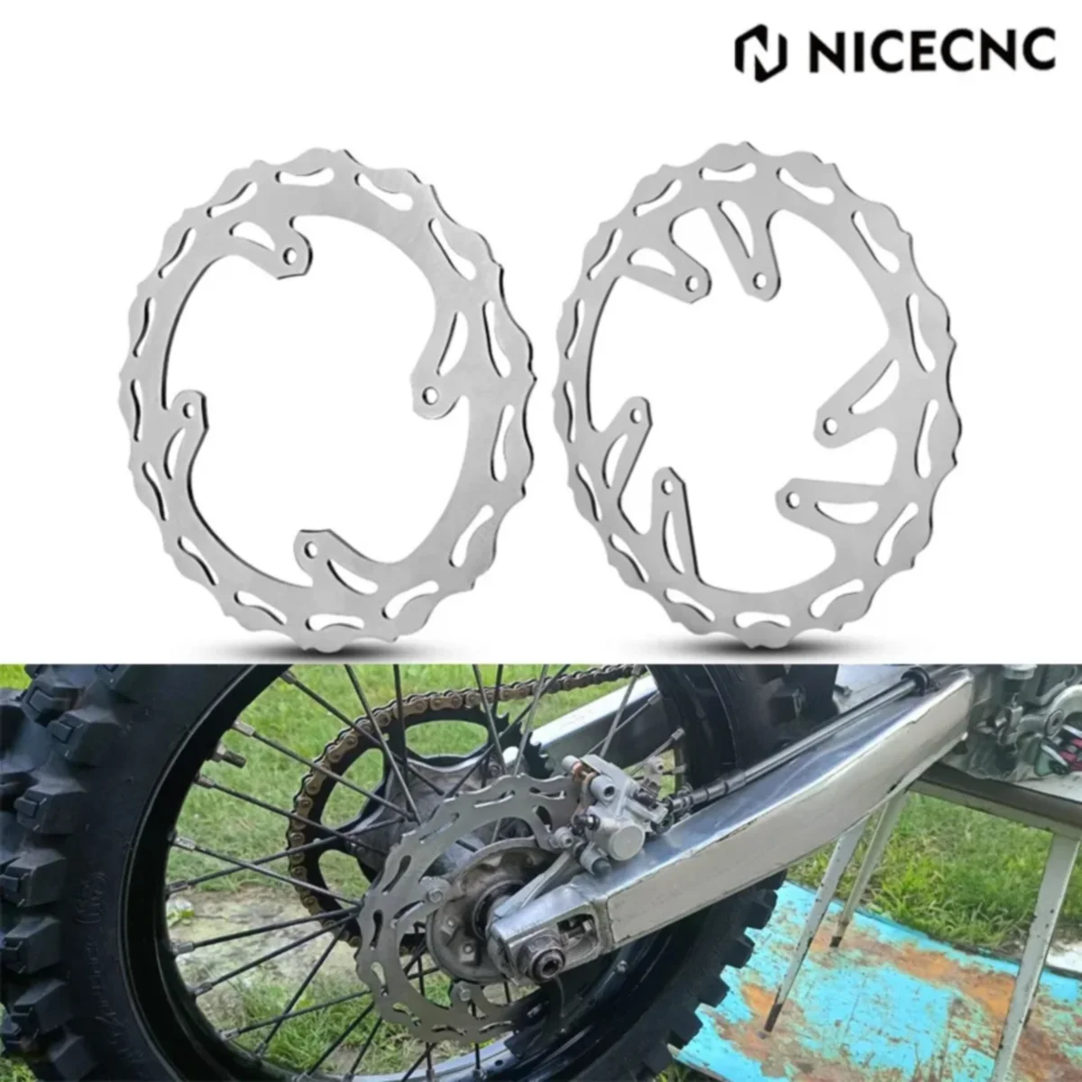 

For Honda CR125 CR250 2002-2007 CRF250R CRF250X CRF450R 2004-2014 CRF450X 2005-2017 Motorcycle 240MM Front Rear Brake Disc Rotor