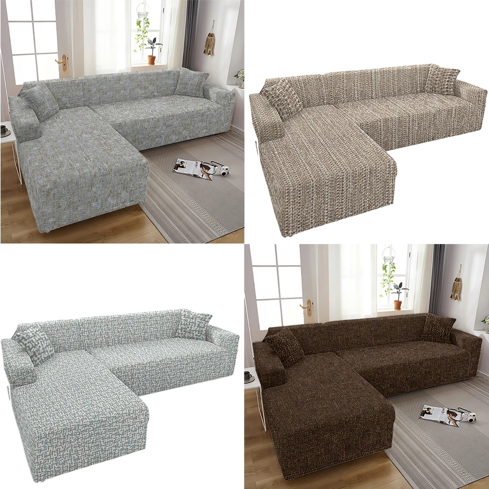 

Plain Simple Leisure Sofa Cover L Shape 1/2/3/4 Seats Small Sofa Sofa Cushion Children's Sofa Armchair Straight Sofa Cover