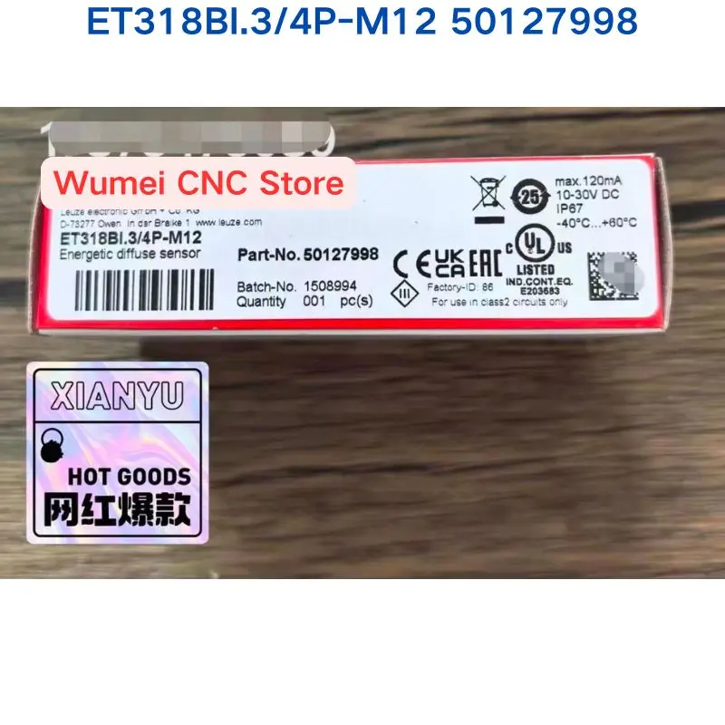 Brand new inventory sensor ET318BI.3/4P-M12 50127998 If you need other specifications please consult