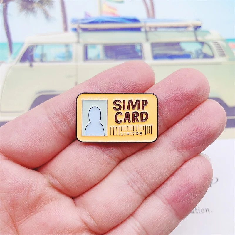 Creative Geometry Scale Convenience Sticker Enamel Pins Yellow TV Alloy Brooch Badge Personalized Jewelry Gift For Friends