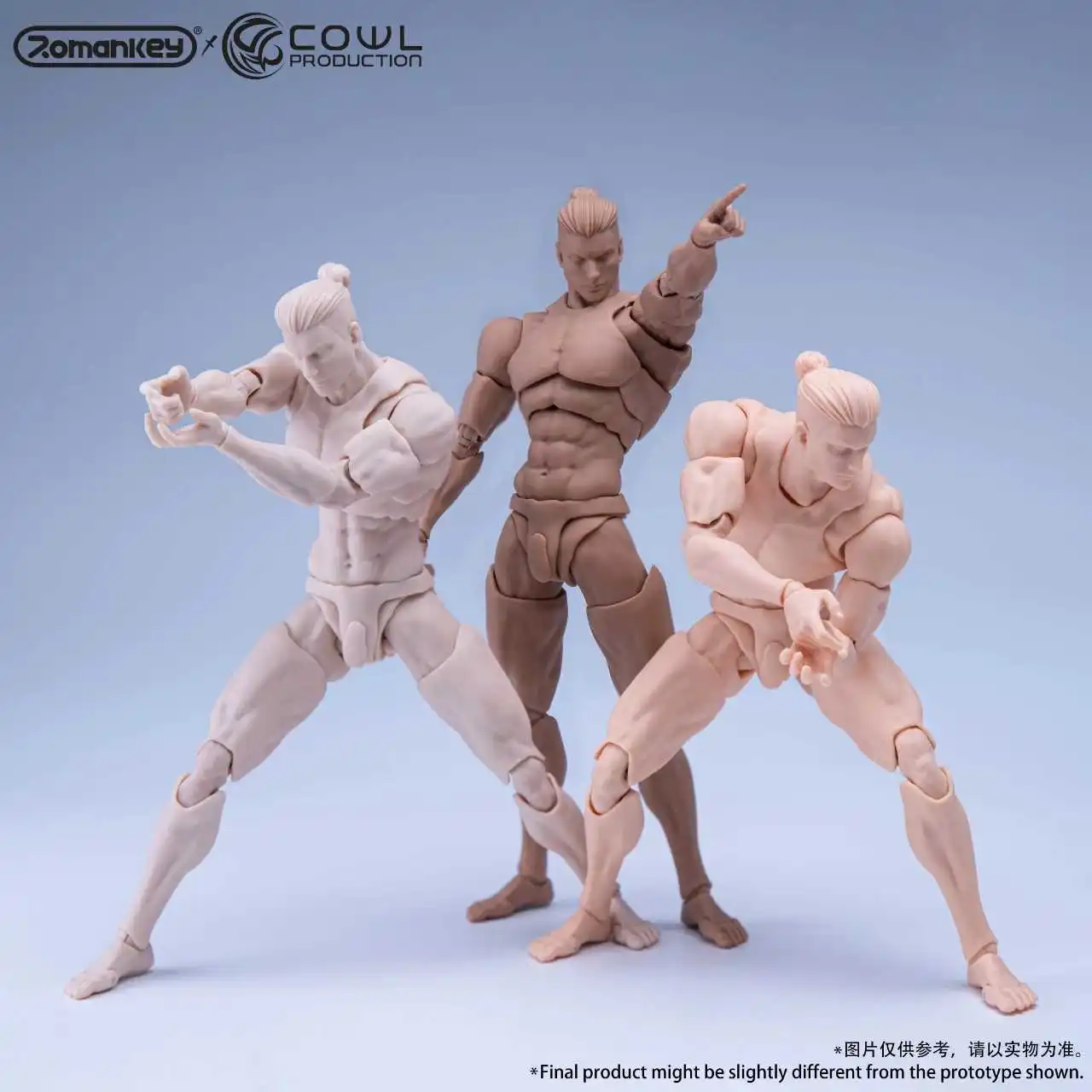 

In Stock Romankey X COWL 1/12 Super Flexible Male Joint Body Model Toy 6" Man Action Figure Doll for Teaching Sketching Painting