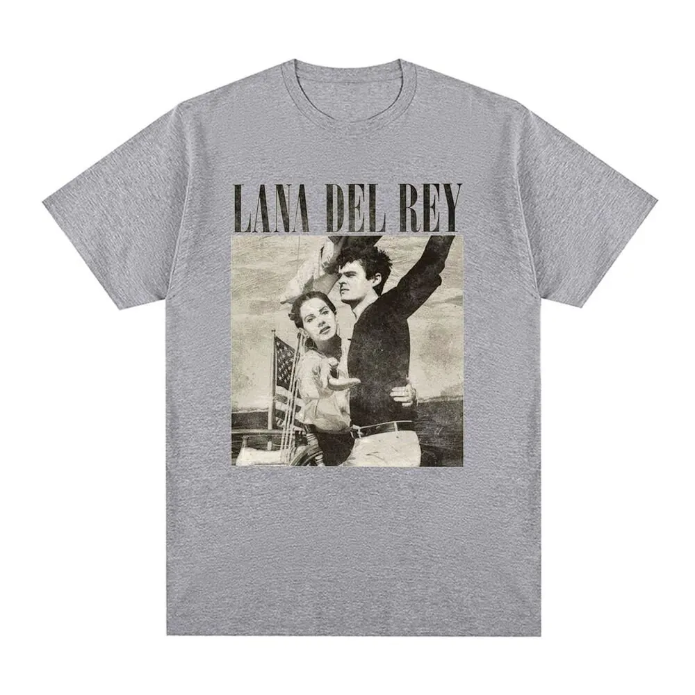 Y2k Harajuku الحد الأدنى تي شيرت لانا ديل ري عادية Harajuku قمة رياضية فضفاضة الشارع الشهير مروحة هدية للجنسين