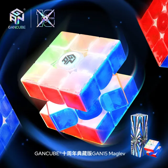 GAN Cube Kolekcja 10. rocznicy Maglev 3x3 Cube GAN15, Gan12ui, GAN356icarry 2, Gan356ME Edycja pamiątkowa
