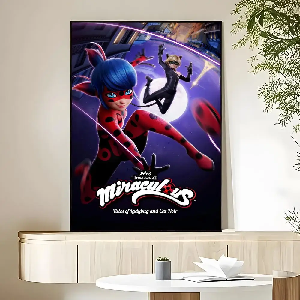 M-Miraculous Poster HD Art Sticky Wall Waterproof Home Living Room Bedroom Bar Aesthetic Decoration