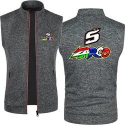 Camiseta sin mangas para hombre, Sudadera con capucha, Chaleco Ajustado con cremallera, chándal de JOHANN ZARCO No. 5, Chaqueta de algodón, chaleco